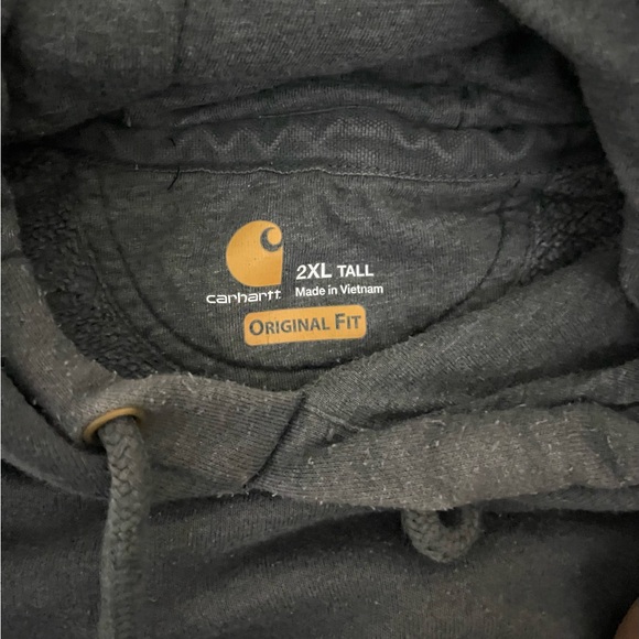 Carhartt Dark Gray Hooded Sweatshirt - Picture 3 of 4
